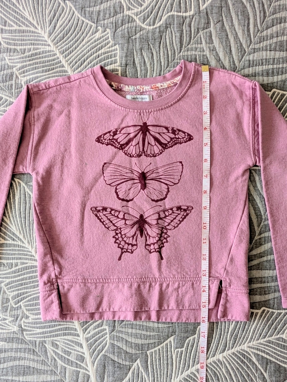 Haute Hippie Girls Butterfly Print Sweater
